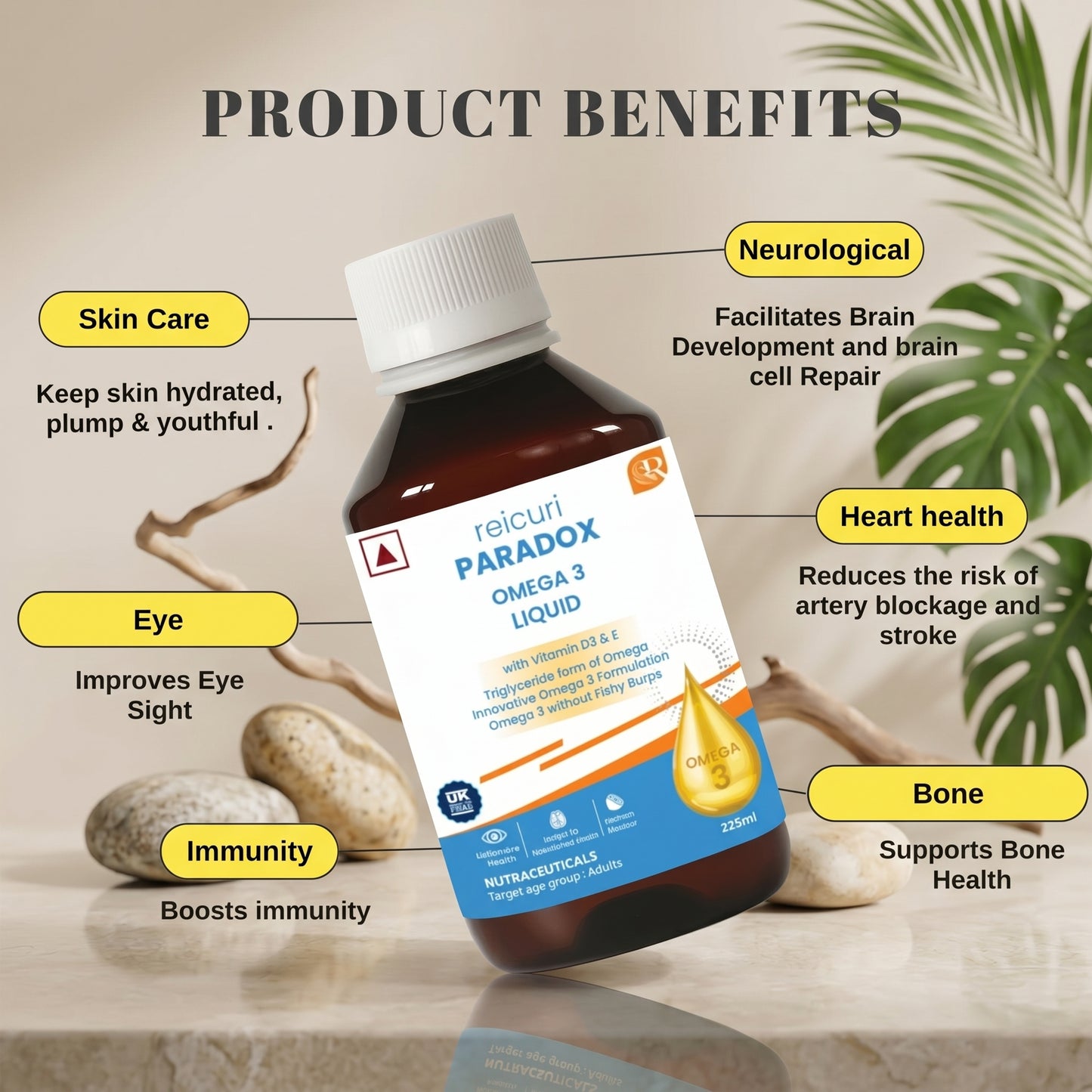 Reicuri Paradox Omega 3 Liquid Fish Oil