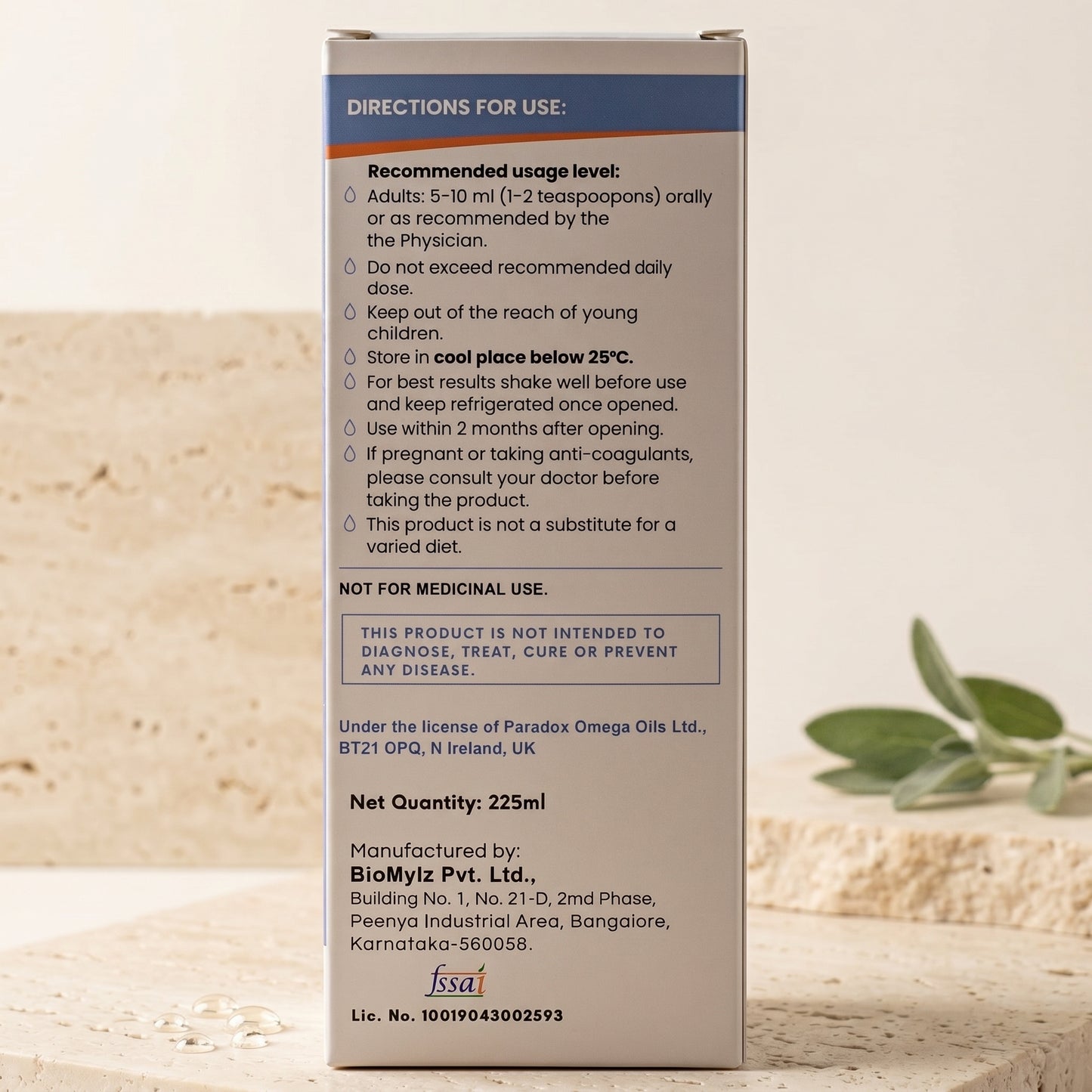 Reicuri Paradox Omega 3 Liquid Fish Oil